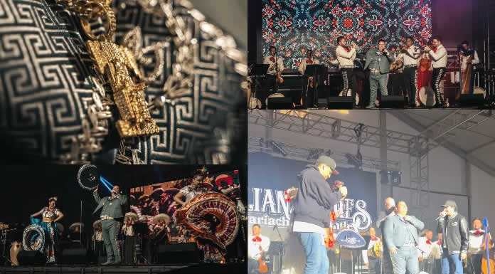 JULIÁN TORRES recibe su cadena de DEATH ROW RECORDS en el escenario