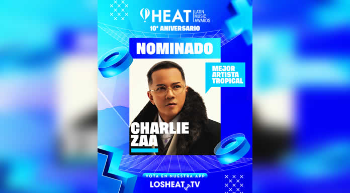 CHARLIE ZAA nominado a los HEAT LATIN MUSIC AWARDS