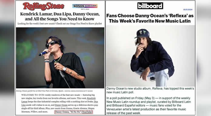 Fanáticos Nombran REFLEXA de DANNY OCEAN como Nuevo Álbum Latino Favorito