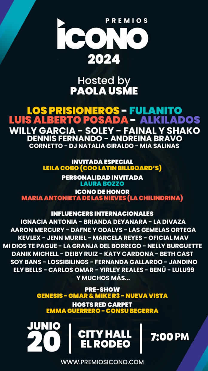 El gran evento que conmemora los 5 años de los PREMIOS ICONO