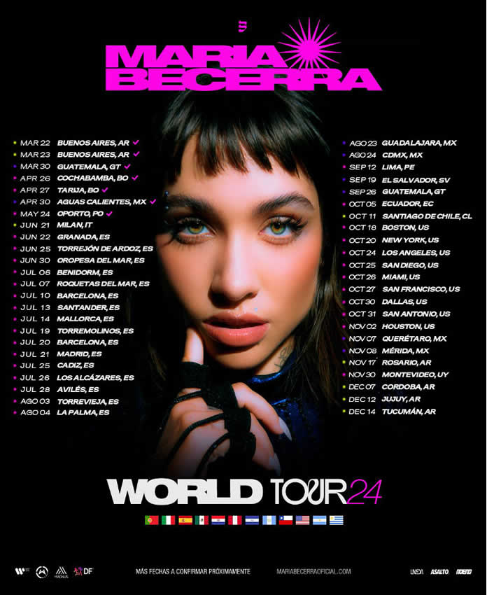 MARIA BECERRA anuncia su GIRA MUNDIAL #TOUR24