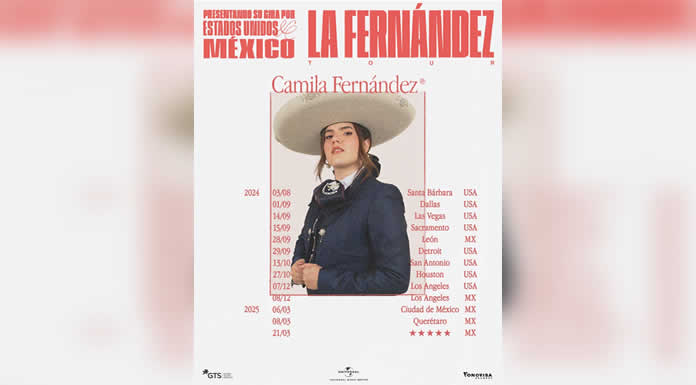 CAMILA FERNÁNDEZ anuncia su PRIMERA GIRA por MÉXICO Y ESTADOS UNIDOS