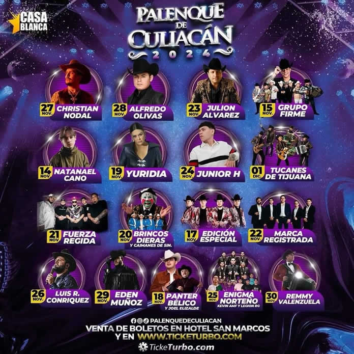 Anuncian espectacular cartelera del PALENQUE CULIACÁN 2024 (1)