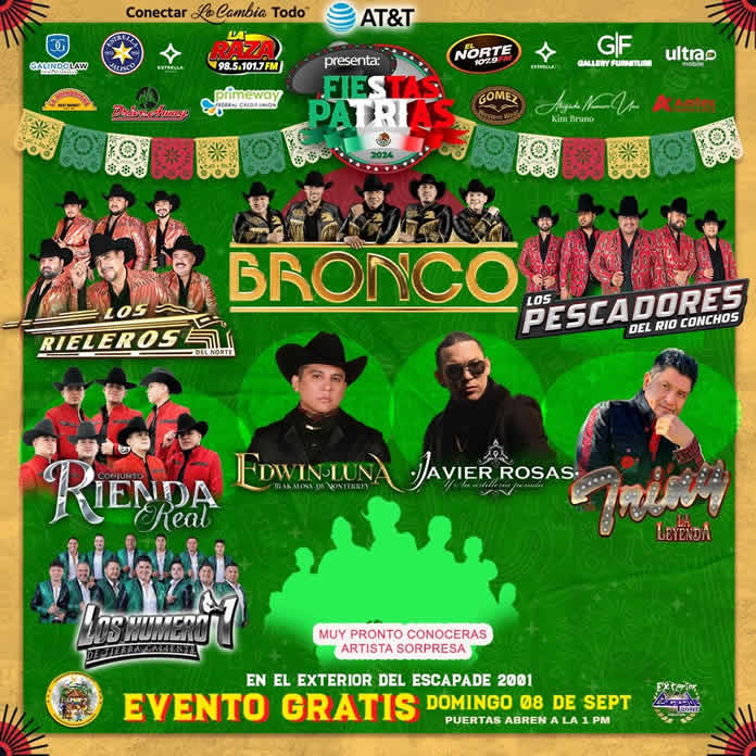 ESTRELLA MEDIACO presenta - FESTIVALES FIESTAS PATRIAS SEPT. 2024 - Houston y Dallas (2)