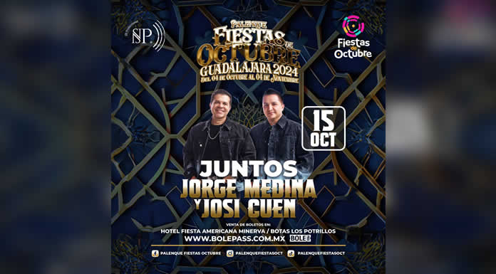 “JUNTOS” JORGE MEDINA Y JOSI CUEN en el PALENQUE FIESTAS DE OCTUBRE