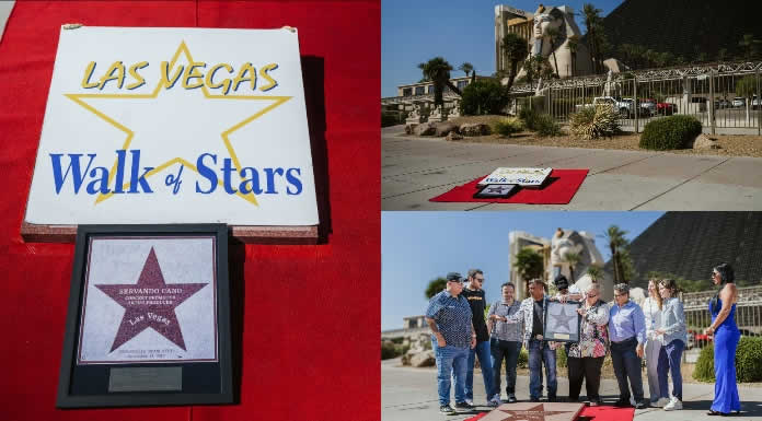 El Paseo De Las Estrellas realizó la Develación de la Estrella a SERVANDO CANO en LAS VEGAS