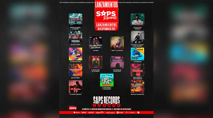 Lanzamientos de SAPS RECORDS de este 06 de septiembre del 2024