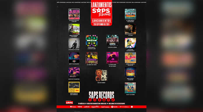 Lanzamientos de SAPS RECORDS de este 20 de septiembre del 2024