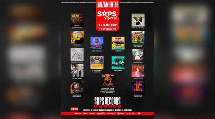 Lanzamientos de SAPS RECORDS de este 27 de septiembre del 2024