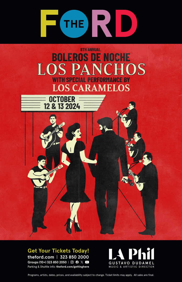 BOLEROS DE NOCHE presenta una actuación estelar de los íconos de la música bolero LOS PANCHOS OCTUBRE 12 y 13 @The Ford