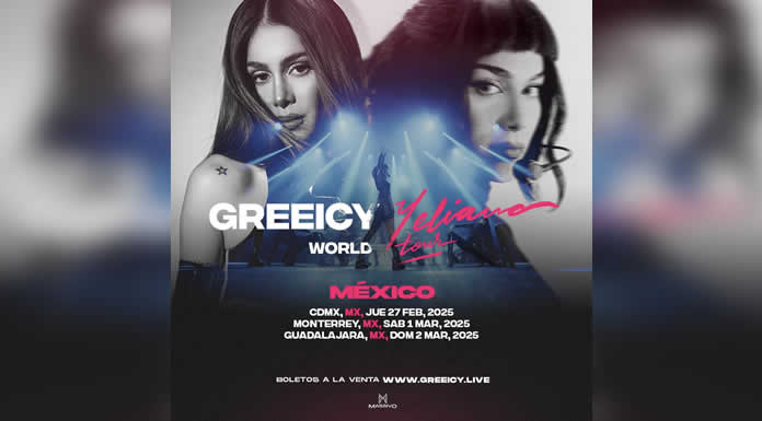 GREEICY llega a México con su gira GREEICY-YELIANA WORLD TOUR