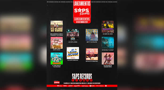 Lanzamientos de SAPS RECORDS de este 04 de octubre del 2024