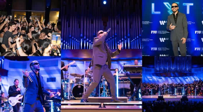 YANDEL brilla en Miami con la ORQUESTA DE FIU y anuncia beca YANDEL ELYTE (1)