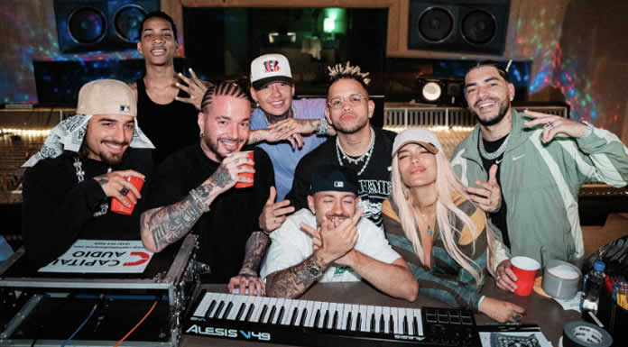 DFZM cumplió un sueño al unirse a KAROL G, FEID, OVY ON THE DRUMS, J BALVIN, MALUMA, BLESSD Y RYAN CASTRO en una histórica colaboración