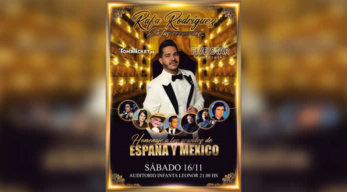 “EN TUS RECUERDOS” de RAFA RODRÍGUEZ llega a Tenerife, España con su Homenaje a los Grandes