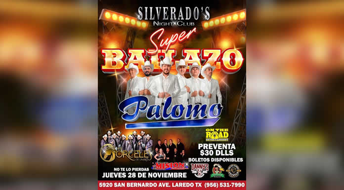 Gran Súper Bailazo con GRUPO PALOMO en Silverado’s Night Club en Laredo, Tex
