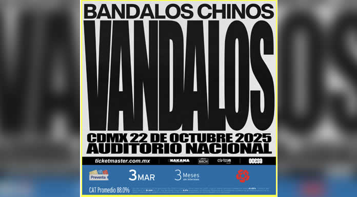 BANDALOS CHINOS anuncia AUDITORIO NACIONAL en OCTUBRE
