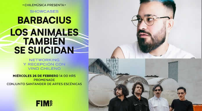 CHILE MÚSICA presenta showcases de LOS ANIMALES TAMBIÉN SE SUICIDANY BARBACIUS en GDL