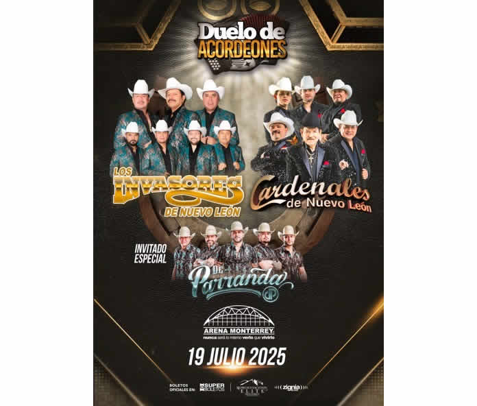 DUELO DE ACORDEONES en la ARENA MONTERREY