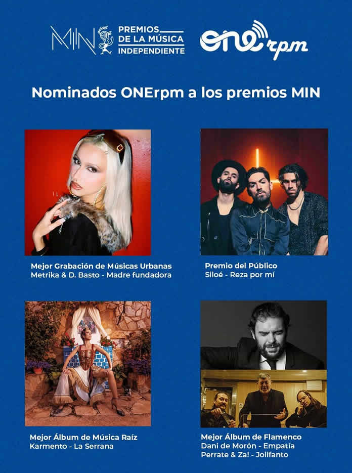 PREMIOS MIN 2025 contarán con el premio ONErpm al mejor álbum del año