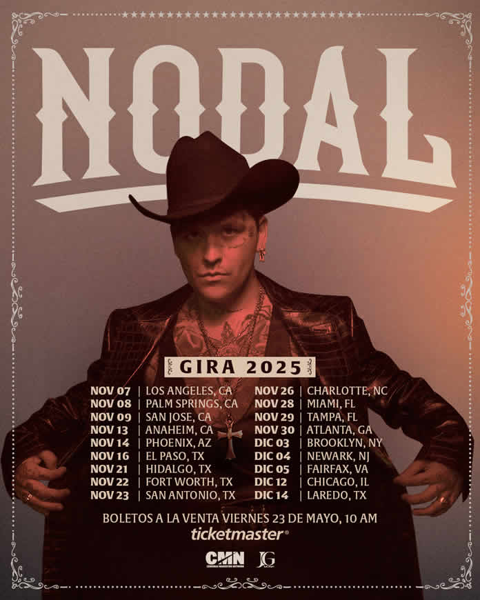 CHRISTIAN NODAL cerrará el año con una extraordinaria GIRA POR ESTADOS UNIDOS