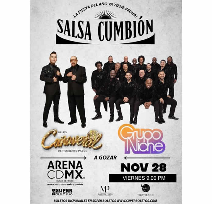 GRUPO CAÑAVERAL Y GRUPO NICHE se unen para llevar a cabo el tour SALSA CUMBIÓN