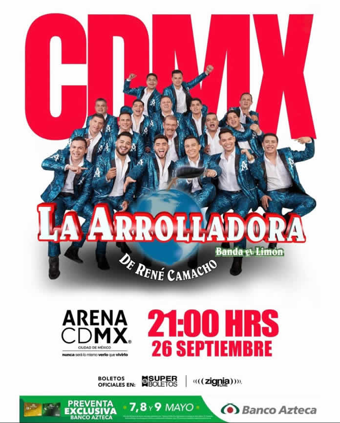 LA ARROLLADORA BANDA EL LIMÓN anuncia triunfal regreso a la ARENA CDMX
