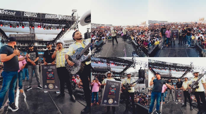 LOS DOS DE TAMAULIPAS reciben DISCO DE ORO por su éxito “PURA ADRENALINA” (1)