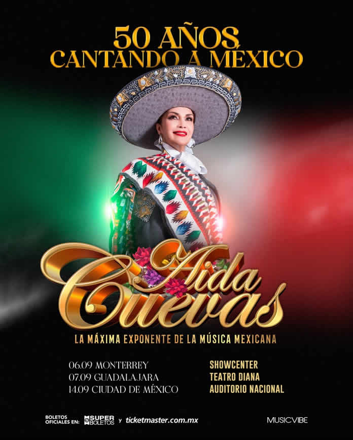 AIDA CUEVAS CELEBRA 50 AÑOS EN CDMX, GDL Y MTY