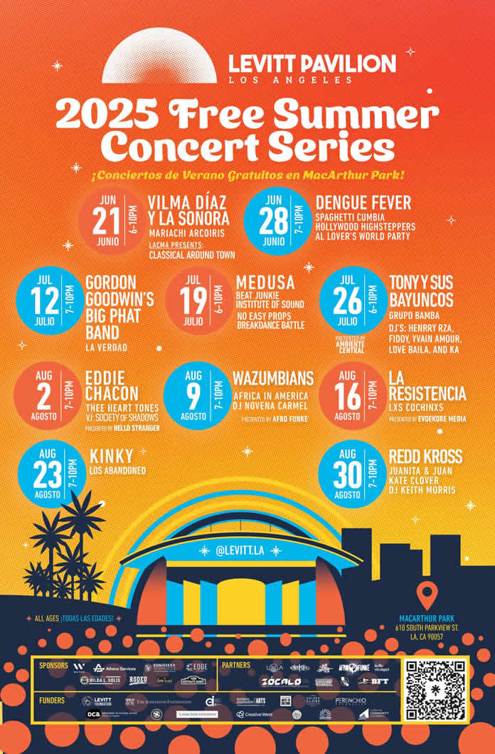 LEVITT PAVILION LOS ÁNGELES (LEVITT LA) celebra su 18.ª temporada con DIEZ NOCHES inolvidables en MACARTHUR PARK