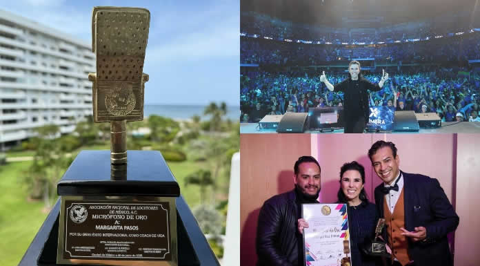 MARGARITA PASOS recibe el MICRÓFONO DE ORO y sigue tocando corazones con su gira “YO PUDE, ¡TÚ PUEDES! 2
