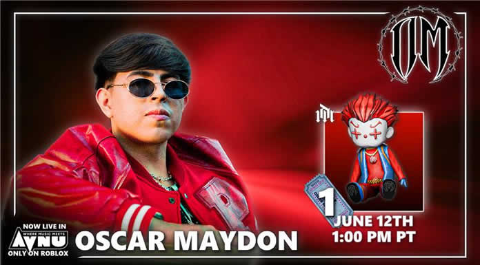 OSCAR MAYDON celebra el éxito de su álbum con una experiencia virtual en “AVNU WHERE MUSIC MEETS” en ROBLOX