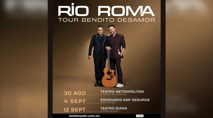 RÍO ROMA arrancará su gira bendito desamor en el TEATRO METROPÓLITAN