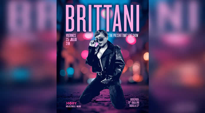 BRITTANI WASHINGTON en Madrid el 25 de julio en MOBY DICK CLUB