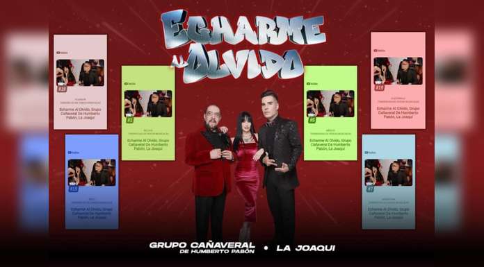 GRUPO CAÑAVERAL Y LA JOAQUi arrasan en tendencias de YouTube con “ECHARME AL OLVIDO”