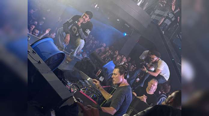 NETÓN VEGA sorprende en LAS VEGAS al cantar por primera vez el remix de “MORENA” junto a TIËSTO