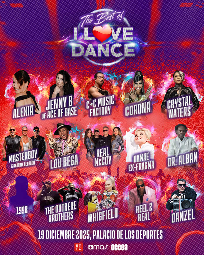 Vive la Fiesta de la Nostalgia THE BEST OF I LVE DANCE en PALACIO DE LOS DEPORTES