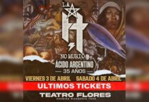 LA H NO MURIÓ: comienza la gira por los 35 años de “ACIDO ARGENTINO”