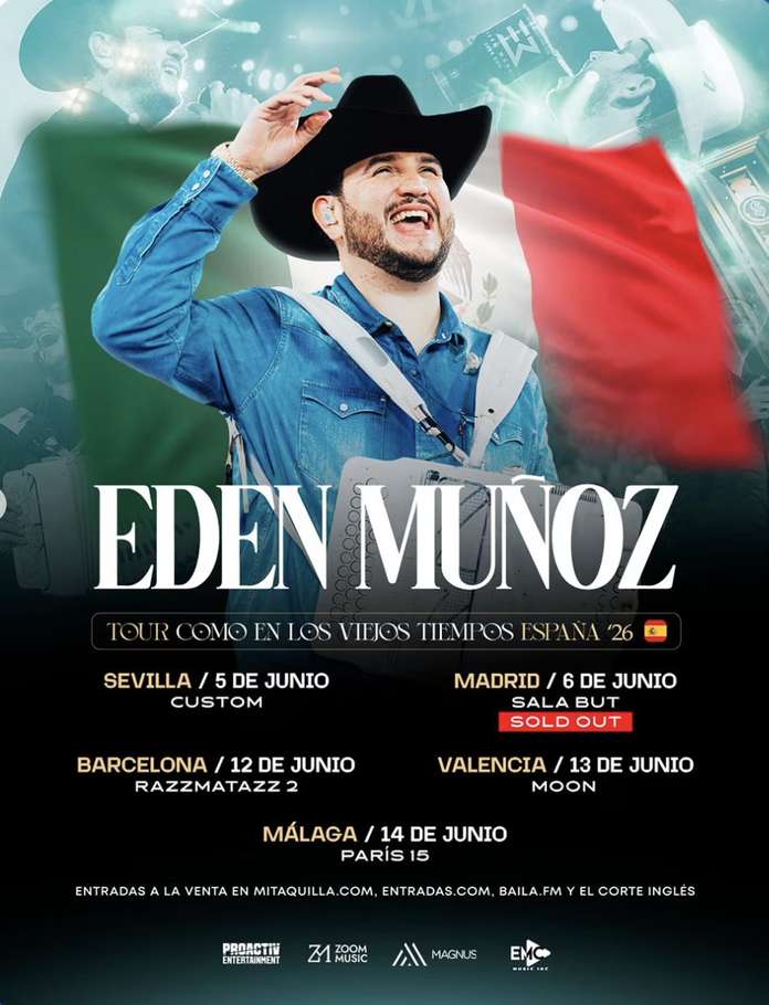 EDEN MUÑOZ arranca hoy su GIRA POR ESPAÑA